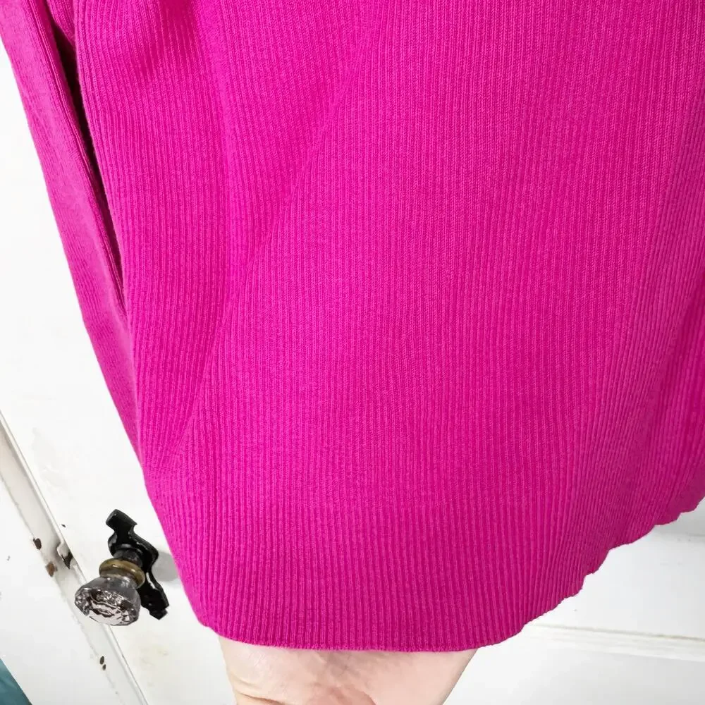 Lilly Pulitzer Lil Nora Turtleneck Sweater Hot Pink Ribbed 64450P 14 Kids' NWT